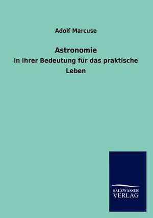 Astronomie de Adolf Marcuse