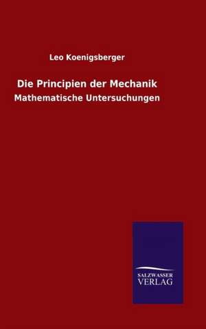 Die Principien Der Mechanik