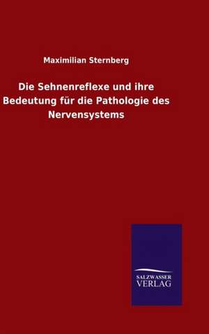 Die Sehnenreflexe Und Ihre Bedeutung Fur Die Pathologie Des Nervensystems: Drei Vortrage de Maximilian Sternberg