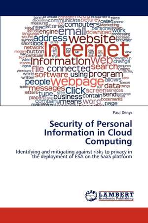 Security of Personal Information in Cloud Computing de Denys Paul