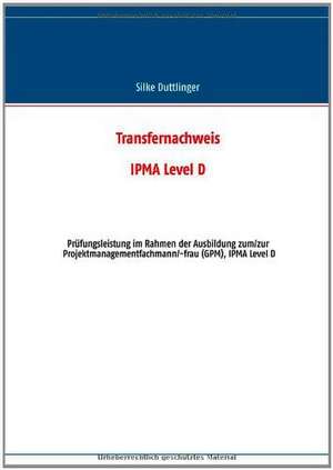 Transfernachweis de Silke Duttlinger