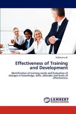 Effectiveness of Training and Development de Siddaramu B.