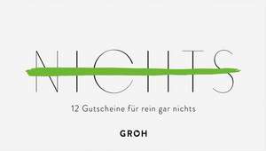 Gutscheinbuch NICHTS de Joachim Groh