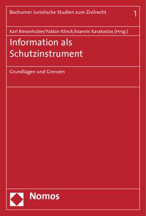 Information als Schutzinstrument de Karl Riesenhuber