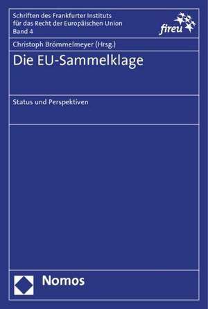 Die Eu-Sammelklage: Status Und Perspektiven de Christoph Brömmelmeyer