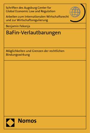 BaFin-Verlautbarungen de Benjamin Fekonja