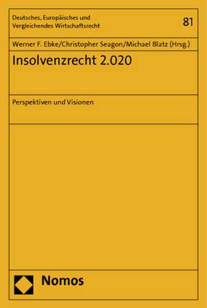 Insolvenzrecht 2.020 de Werner F. Ebke