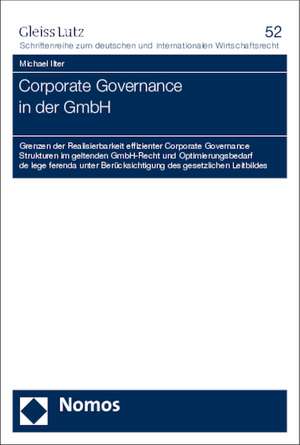 Corporate Governance in der GmbH de Michael Ilter