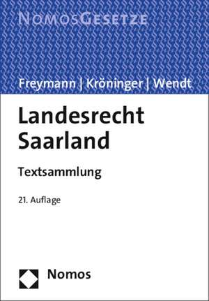 Landesrecht Saarland de Hans-Peter Freymann