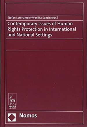 Contemporary Issues of Human Rights Protection in International and National Settings de Stefan Lorenzmeier