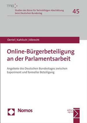 Online-Bürgerbeteiligung an der Parlamentsarbeit de Britta Oertel