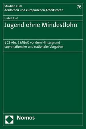 Jugend ohne Mindestlohn de Isabel Jost