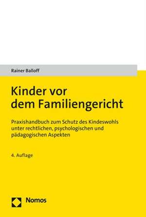 Kinder vor dem Familiengericht de Rainer Balloff