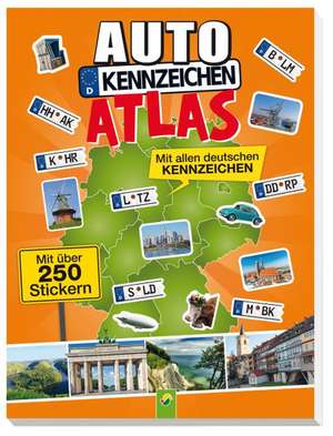 Autokennzeichenatlas mit über 250 Stickern