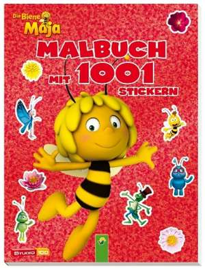 Die Biene Maja - Malbuch mit 1001 Stickern