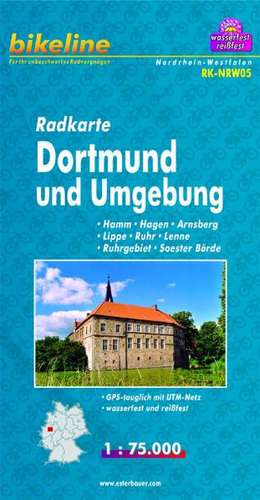 Bikeline Radkarte Deutschland Dortmund und Umgebung 1 : 75 000