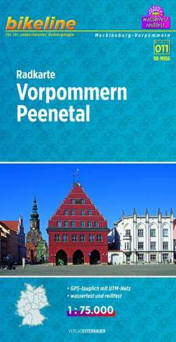 Radkarte Usedom Stettiner Haff 1 : 75 000 (RK-MV06) de Esterbauer Verlag