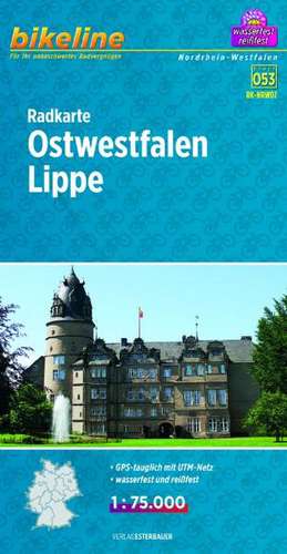 Bikeline Radkarte Ostwestfalen, Lippe 1 : 75.000