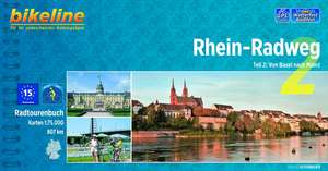 Bikeline Radtourenbuch Rhein-Radweg 02 1 : 75 000 de Esterbauer Verlag