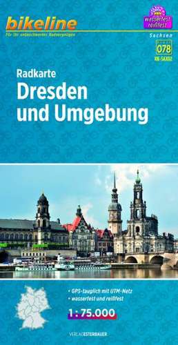 Bikeline Radkarte Dresden und Umgebung 1 : 75 000