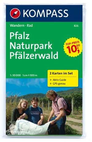 Pfalz - Naturpark Pfälzerwald 1 : 50 000 de Kompass-Karten Gmbh