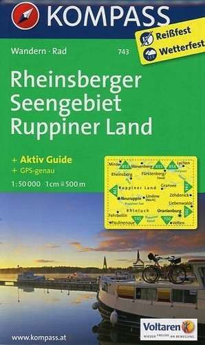 Rheinsberger Seengebiet - Ruppiner Land 1 : 50 000