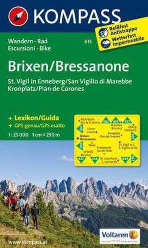 Brixen / Bressanone - St. Vigil in Enneberg / San Vigilio di Marebbe - Kronplatz / Plan de Corones 1 : 25 000 de Unknown