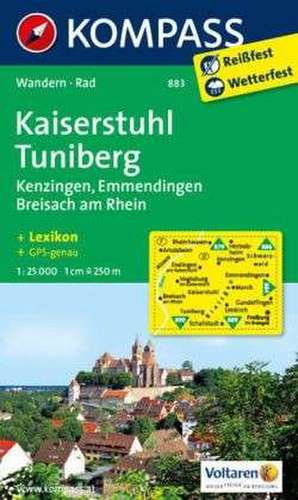 Kaiserstuhl - Tuniberg - Kenzingen - Emmenignen - Breisach am Rhein 1 : 25 000