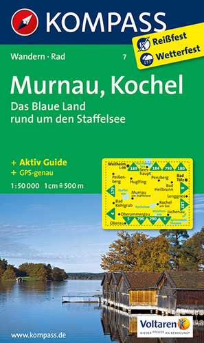 Murnau - Kochel - Das blaue Land rund um den Staffelsee 1 : 50 000