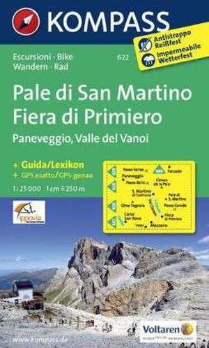 Pale di San Martino - Fiera di Primiero - Paneveggio - Valle del Vanoi 1 : 25 000