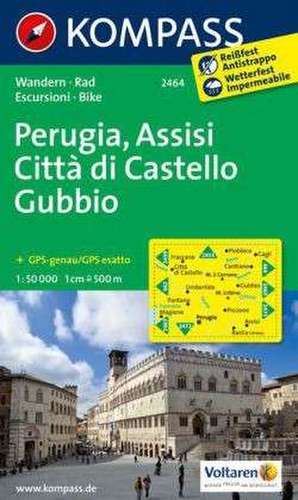 Perugia - Assisi - Città di Castello - Gubbio 1 : 50 000 de KOMPASS-Karten GmbH