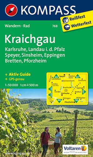 Kraichgau, Karlsruhe, Landau i. d. Pfalz, Speyer, Sinsheim, Eppingen, Bretten, Pforzheim 1 : 50 000