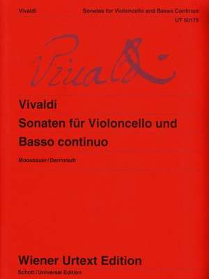 Sonaten für Violoncello und Basso continuo de Antonio Vivaldi