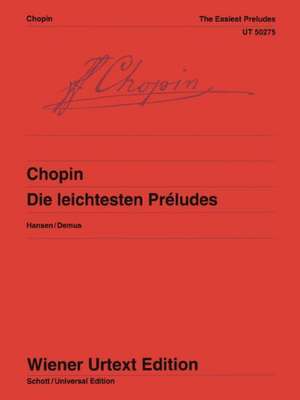 Die leichtesten Préludes de Frédéric Chopin