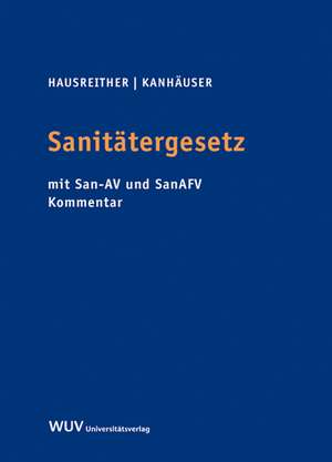 Sanitätergesetz de Meinhild Hausreither