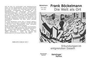 Die Welt als Ort de Frank Böckelmann