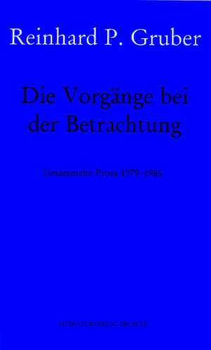 Werke 06. Die Vorgänge bei der Betrachtung de Reinhard P. Gruber