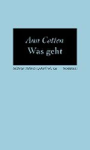 Was geht de Ann Cotten