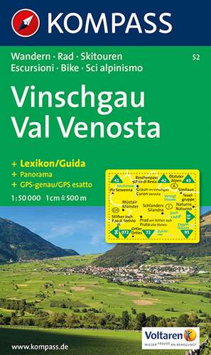 Vinschgau, Val Venosta 1 : 50 000