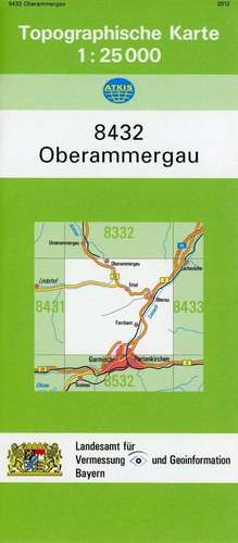 Oberammergau 1 : 25 000 de Bayern Landesamt für Digitalisierung, Breitband und Vermessung