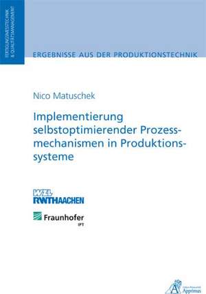 Implementierung selbstoptimierender Prozessmechanismen in Produktionssysteme de Nico Matuschek