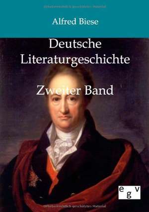 Deutsche Literaturgeschichte de Alfred Biese