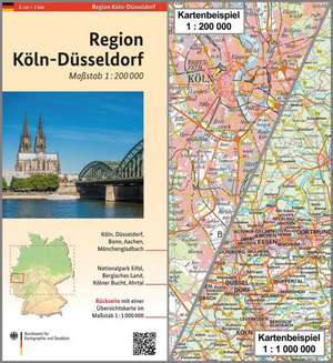 Regionalkarte 1 : 200 000 Region Köln-Düsseldorf