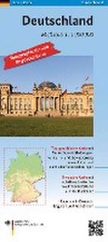 Deutschland 1: 1 000 000. Topographische und Physische Karte de BKG - Bundesamt für Kartographie und Geodäsie