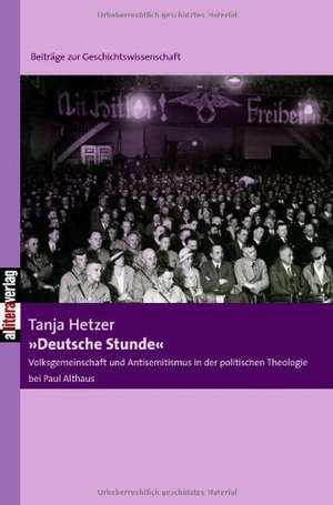 "Deutsche Stunde" de Tanja Hetzer