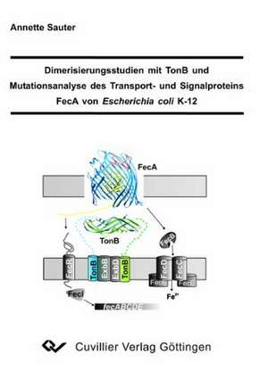 Dimerisierungsstudien mit TonB und Mutationsanalyse des Transport- und Signalproteins FecA von Escherichia coli K-12 de Annette Sauter