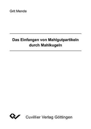 Das Einfangen von Mahlgutpartikeln durch Mahlkugeln de Grit Mende