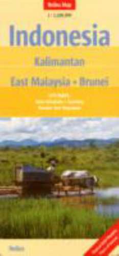 Indonesia: Kalimantan - East Malaysia - Brunei 1 : 1 500 000