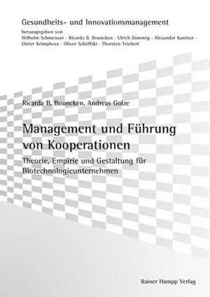 Management und Führung von Kooperationen de Ricarda B Bouncken