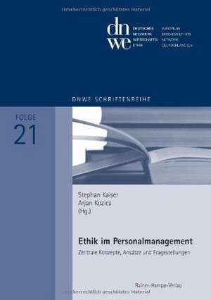 Ethik im Personalmanagement de Stephan Kaiser